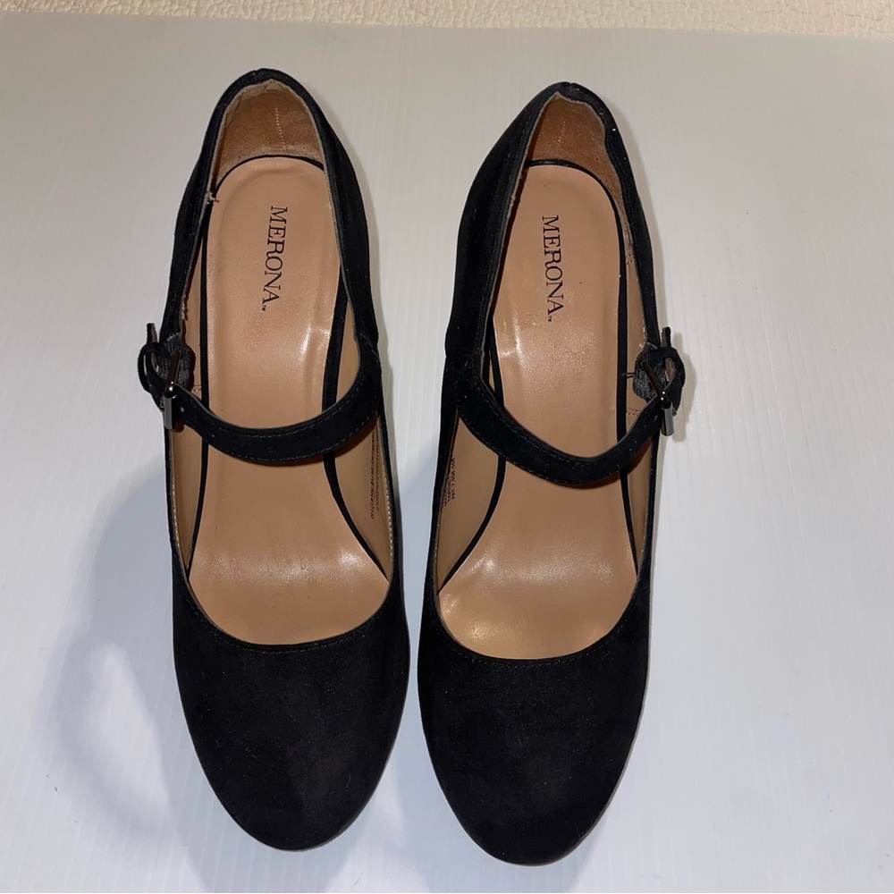Merona Black Mary Jane Heels - Classic Women's Dress Shoes